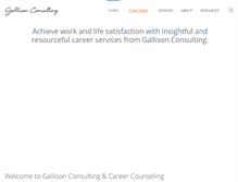 Tablet Screenshot of gallisonconsulting.com